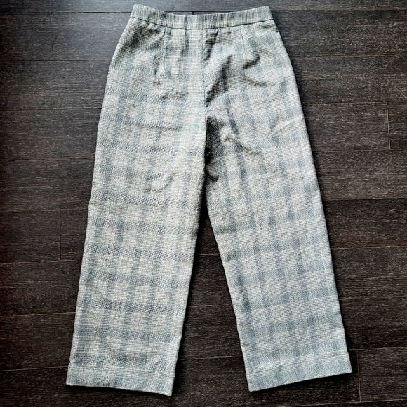 Selected Women Plaid Zip Straight Pants - Picture 5 of 12